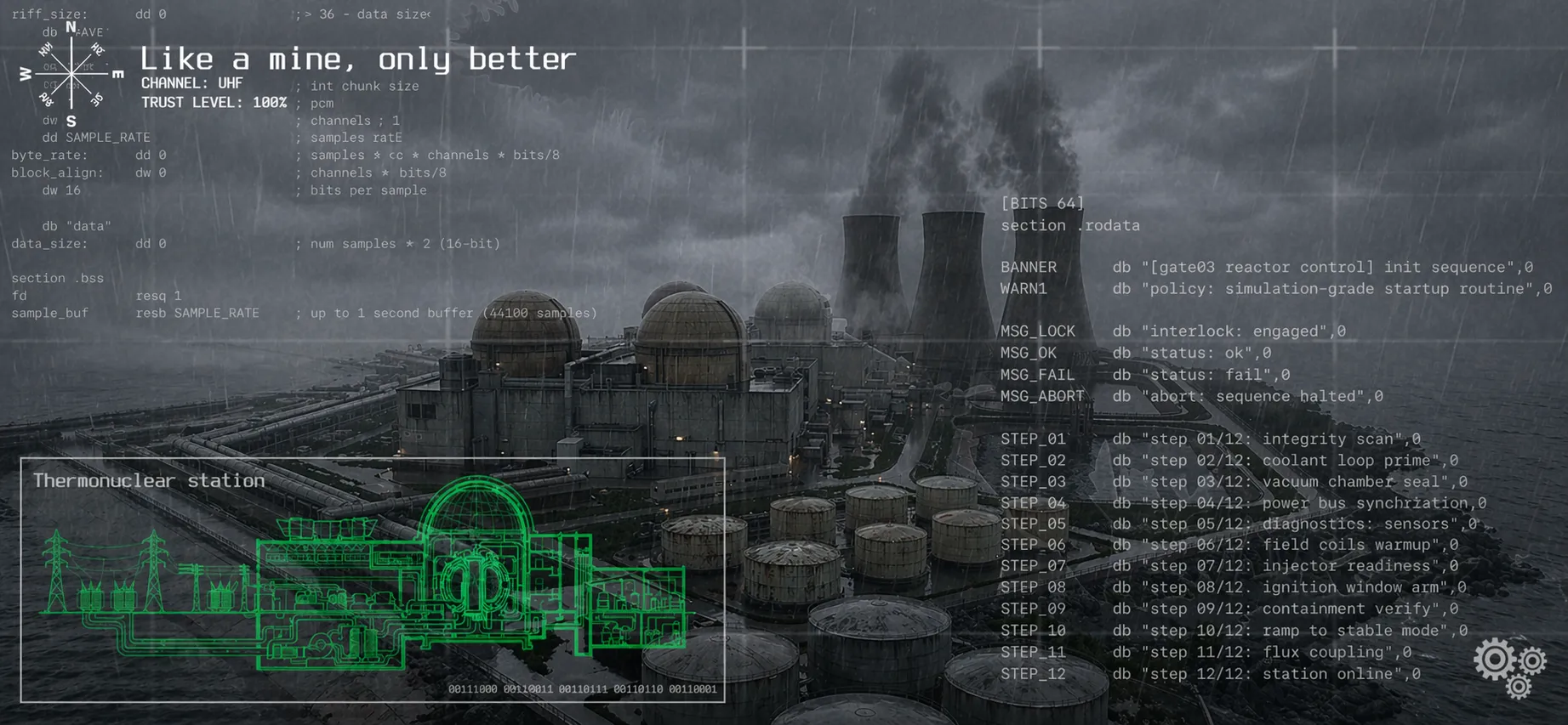 Doomsday Tyranny game image: Gate03 and Thermonuclear Reactor 