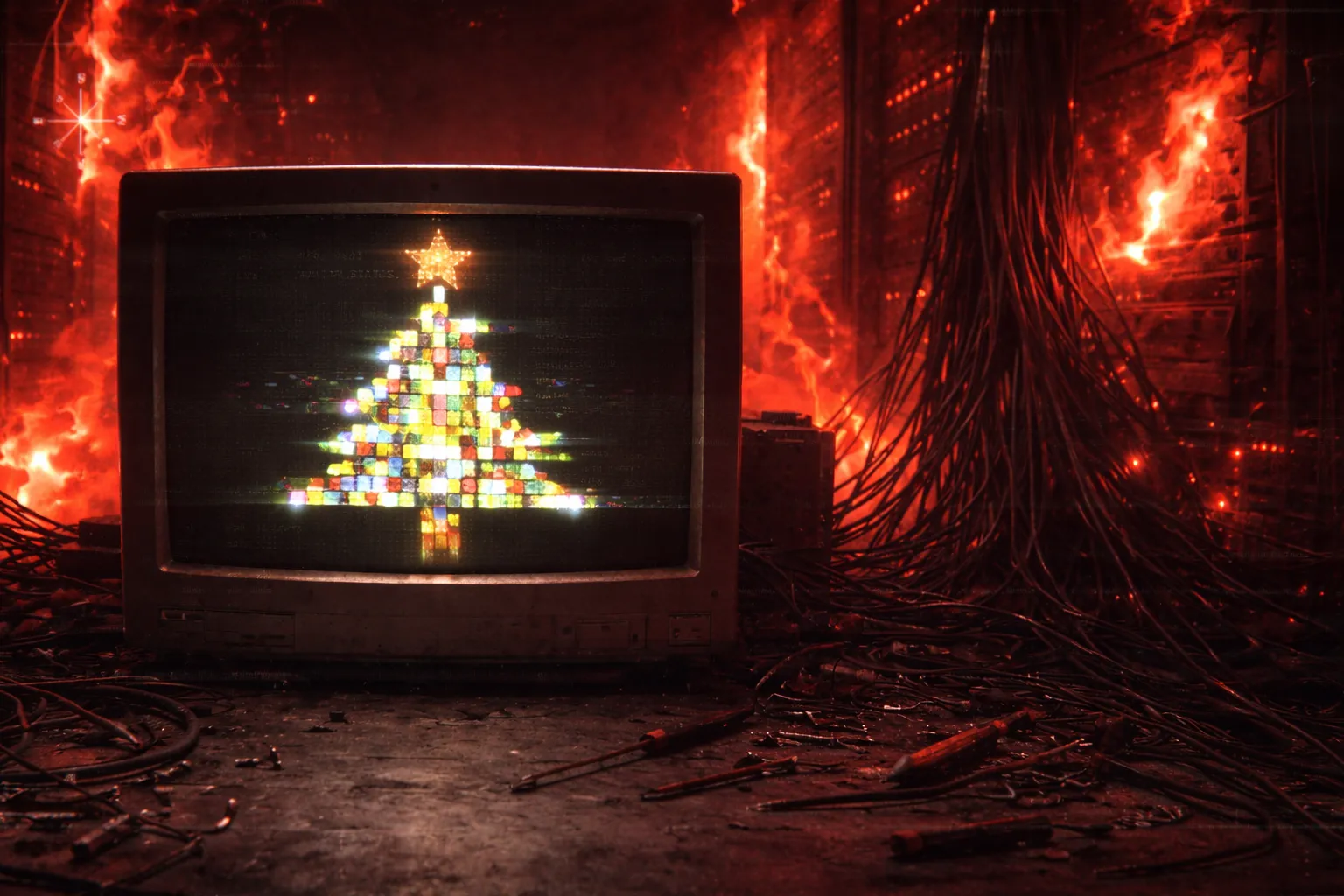 Xeon's New Year's event with an atmospheric Christmas tree